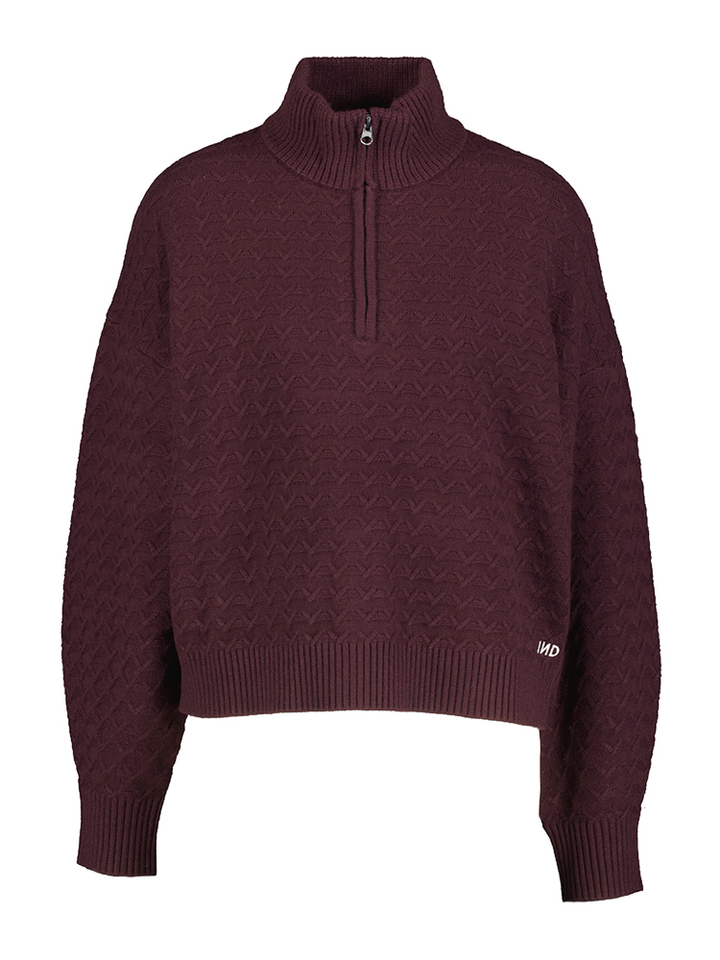 Bordeaux trui met opstaande kraag Trendy Indee Girls 