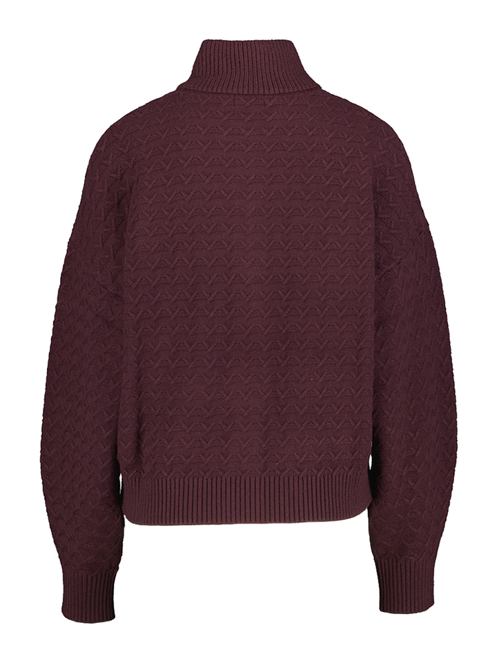 Bordeaux trui met opstaande kraag Trendy Indee Girls 