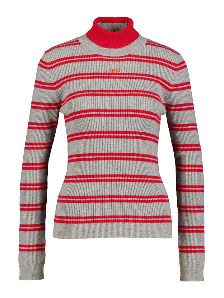 Grijze pull met rode strepen Twist Indee Girls