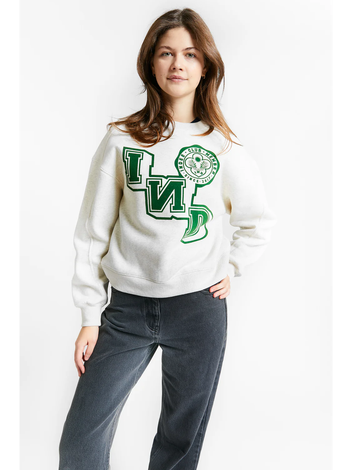 Off white sweater met opdruk Tattoo Indee Girls 
