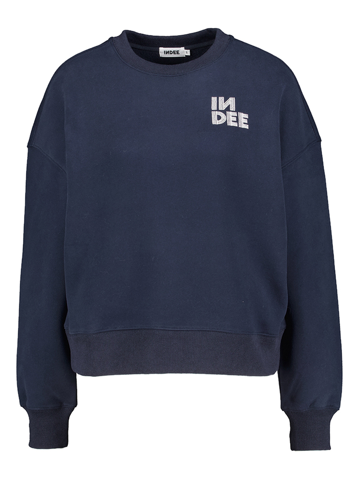 Donkerblauwe sweater Tenor Indee Girls 