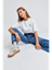 Witte t-shirt met korte mouwen Taros Indee
