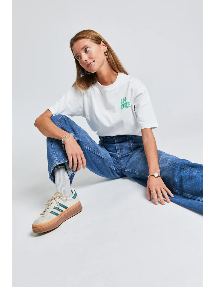 Witte t-shirt met korte mouwen Taros Indee