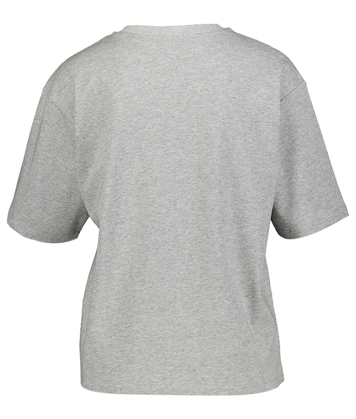 Grey melange t-shirt met ronde hals Taros Indee