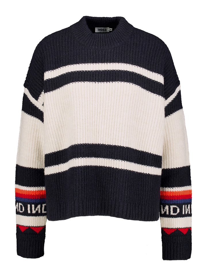 Blauw/wit gestreepte trui Torino Indee