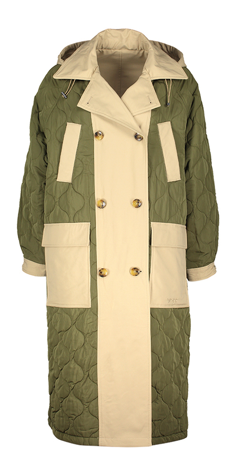 Beige dikkere trenchcoat Travel Indee Girls