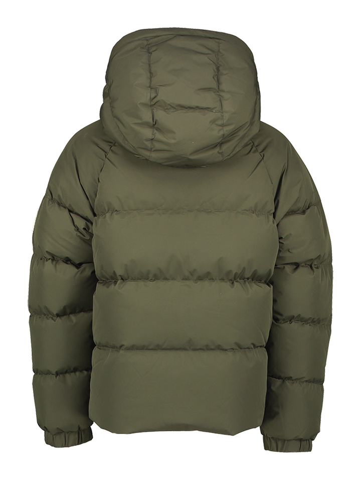 Kaki padded jas met kap Sten Smooth Pyrenex 