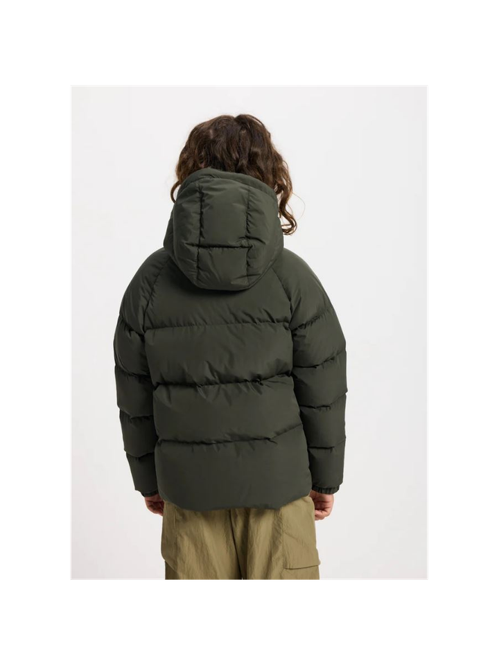 Kaki padded jas met kap Sten Smooth Pyrenex 