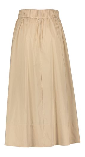 Beige plooirok met elastiek  en zakken Yara Neo Noir 