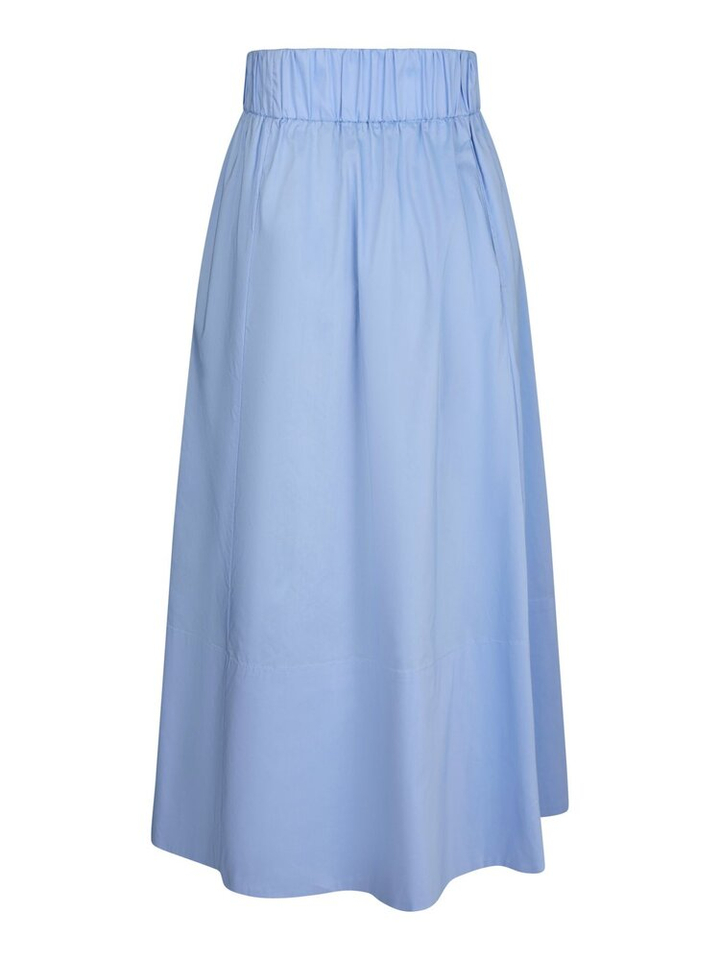 Lichtblauwe Katoenen rok met elastiek Yara Neo Noir 