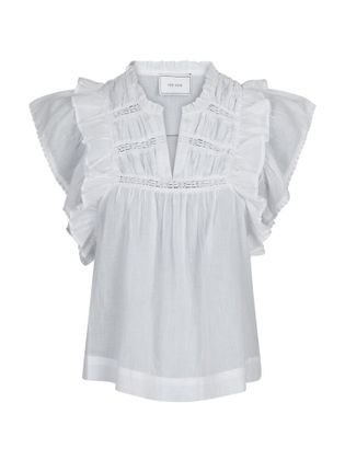 Neo Noir Witte top met broderie Jayla
