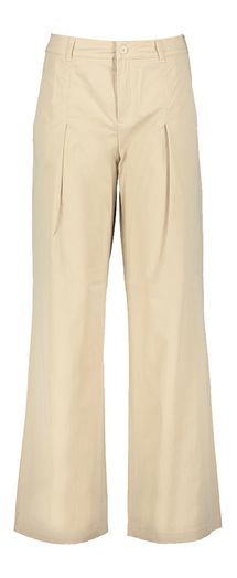 Beige katoenen wide leg broek Mara Wide Leg Rosner 