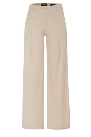 Beige katoenen wide leg broek Mara Wide Leg Rosner 