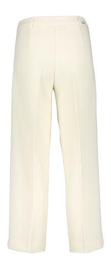 Ecru wijde broek in structuur Mara Wide Leg Rosner