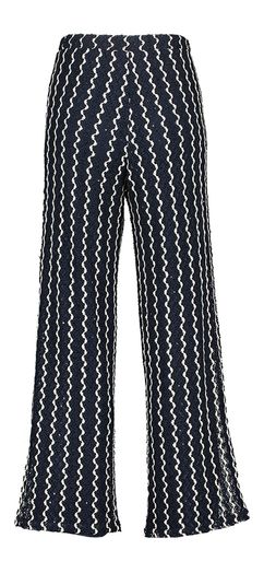 Blauw wit gehaakte broek Viellen Vila 
