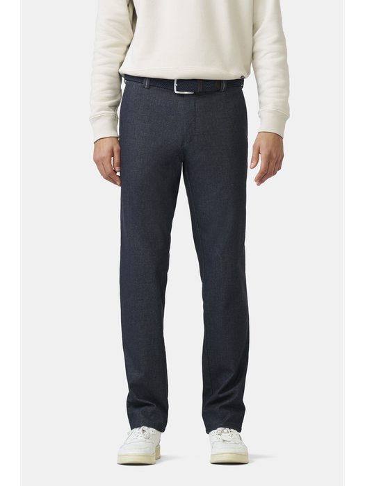 Donkerblauwe broek Bonn Flannel Meyer