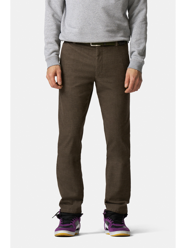 Bruine geklede broek Bonn Flannel Meyer