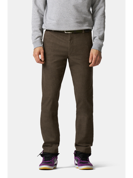 Bruine geklede broek Bonn Flannel Meyer