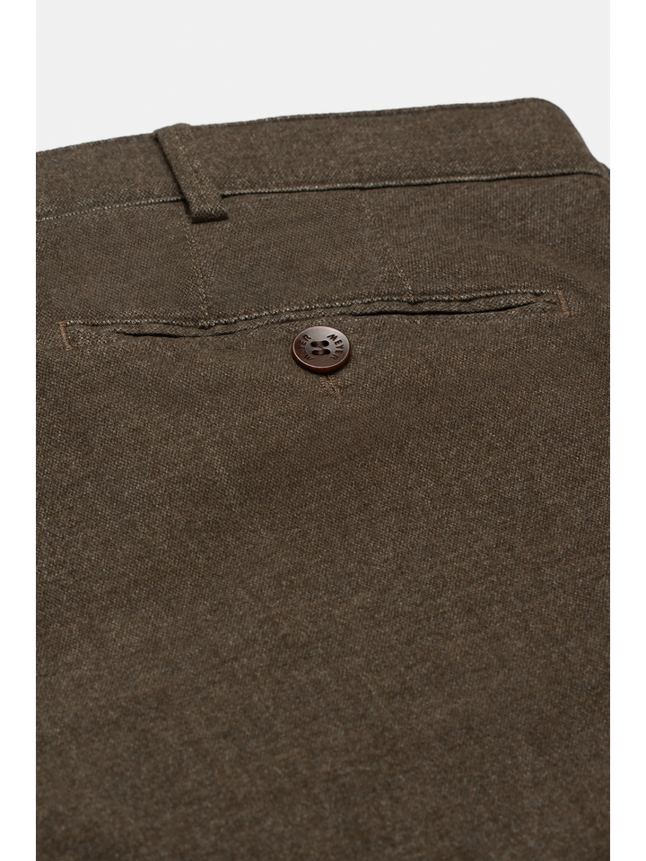 Bruine geklede broek Bonn Flannel Meyer