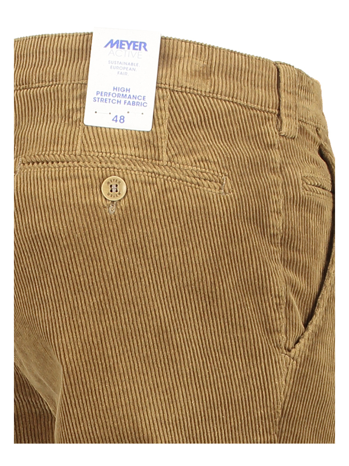 Beige broek in ribfluweel Bonn Meyer