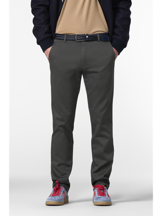 Grijze geklede broek Bonn Structuur Meyer