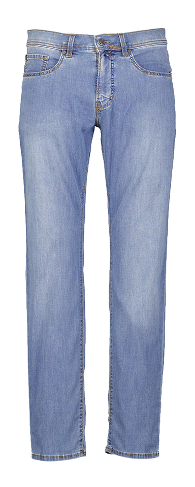 Blauwe tapered fit jeans Lyon Pierre Cardin
