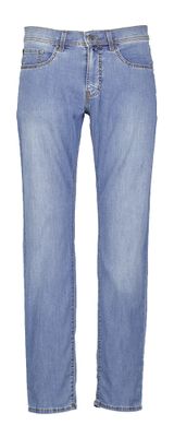 Blauwe tapered fit jeans Lyon Pierre Cardin