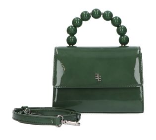 Enamoure Patnet green handtas Devon patent mini