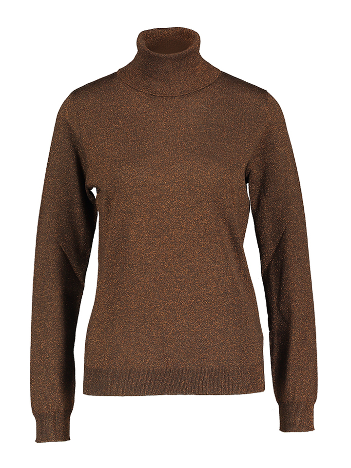 Bruine rolkraag met glitters Mauricia Kocca 