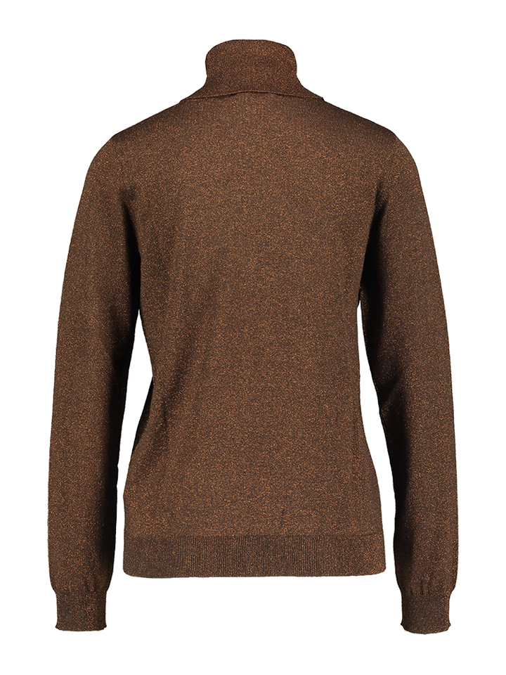 Bruine rolkraag met glitters Mauricia Kocca 