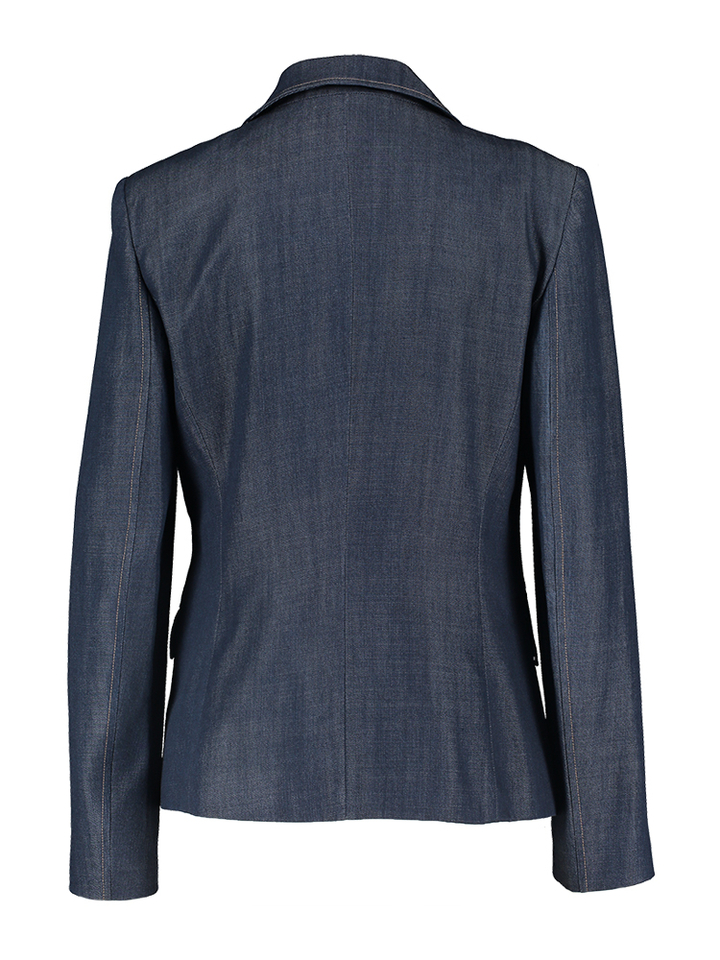 Blauwe geklede blazer in jeanslook Emyle Kocca