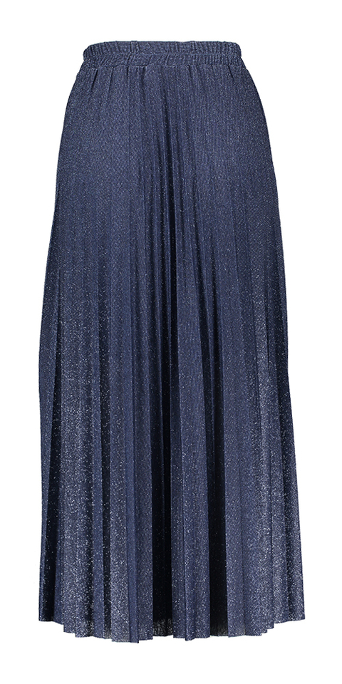 Blauwe feestelijke plooirok met glitter Alemanno Kocca 