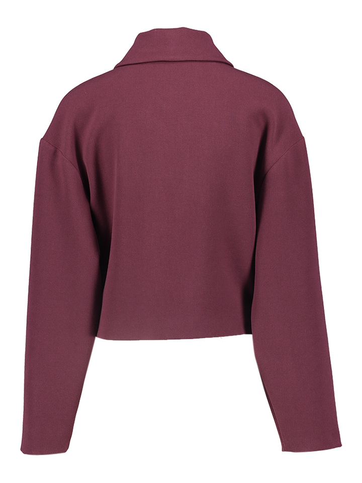 Bordeaux vestje met goudkleurige detailknopen Sofian Kocca