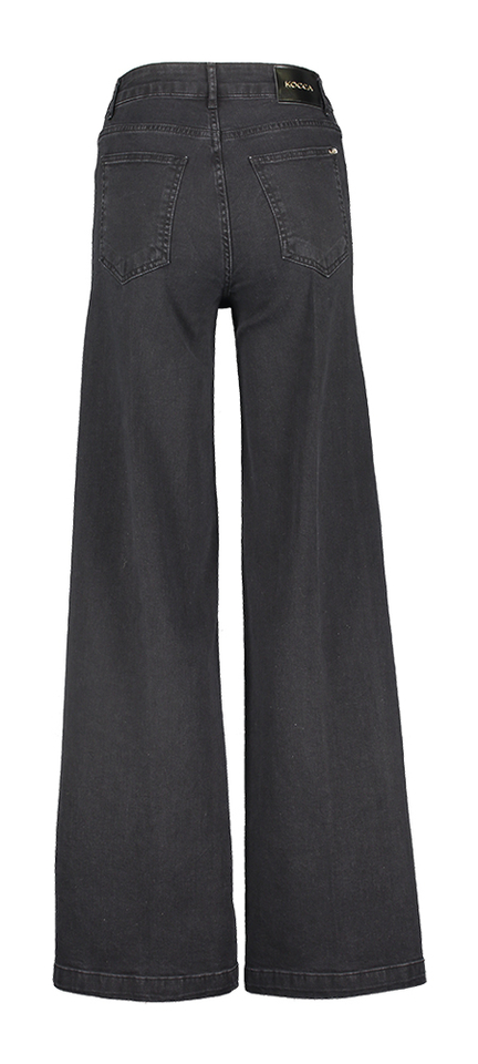Zwarte straight jeans met strass Donvina Kocca 