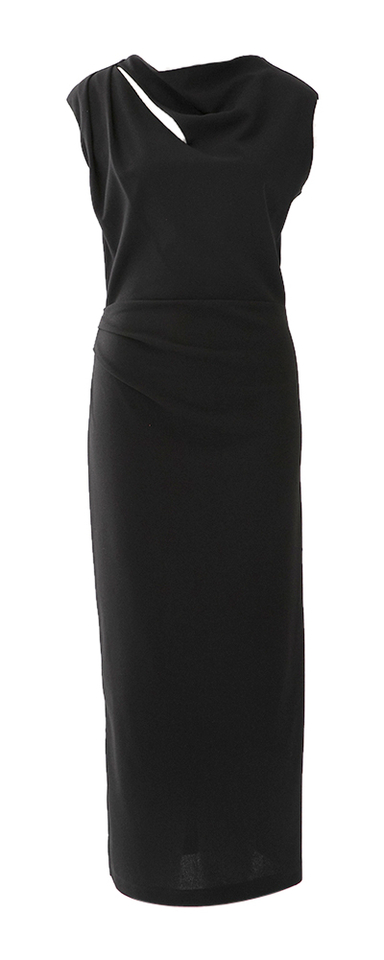 Zwarte lange feestelijke jurk Dyana Kocca 