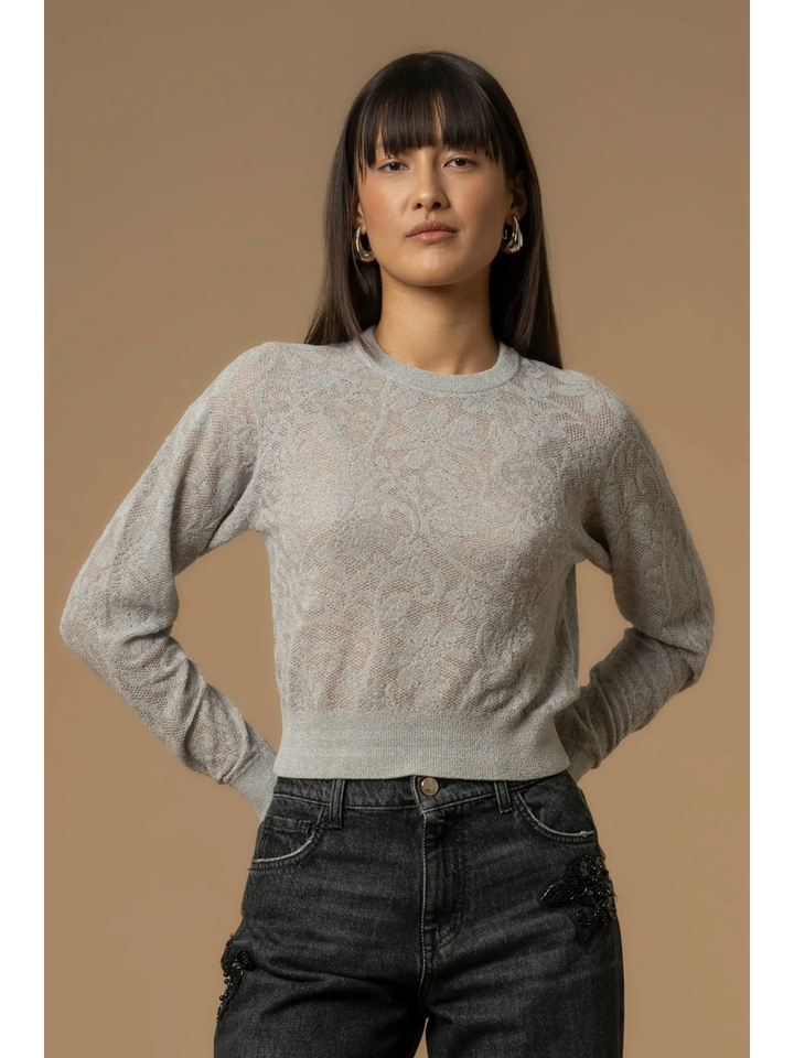 Grijze pull met motief Giole Kocca 