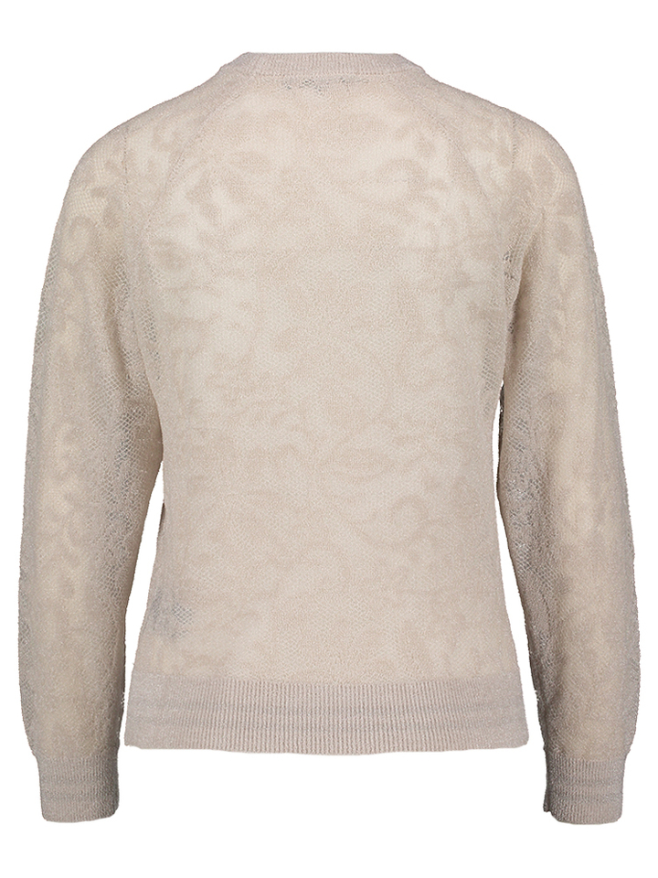 Beige pull met print Giole Kocca 