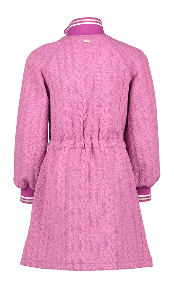 Paarse jurk met kabel detail Blue Bay