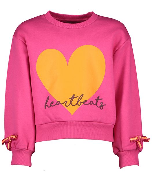 Roze trui met kleurrijke details Alba Blue Bay