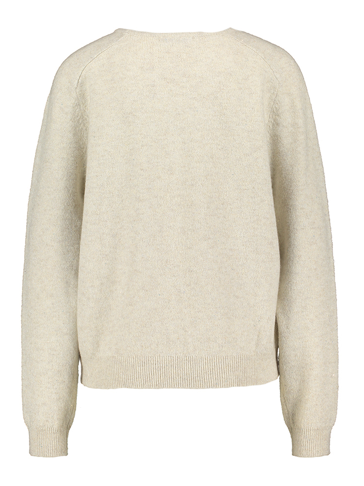 Beige trui met glitterdraad Charlize Bellerose
