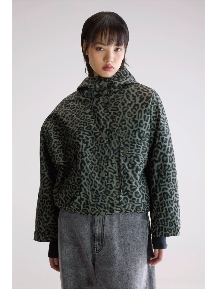Korte jas in dierenprint Jenna Bellerose dames