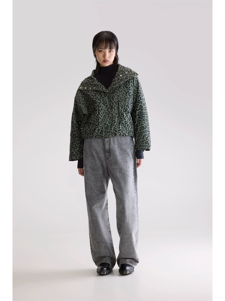 Korte jas in dierenprint Jenna Bellerose dames