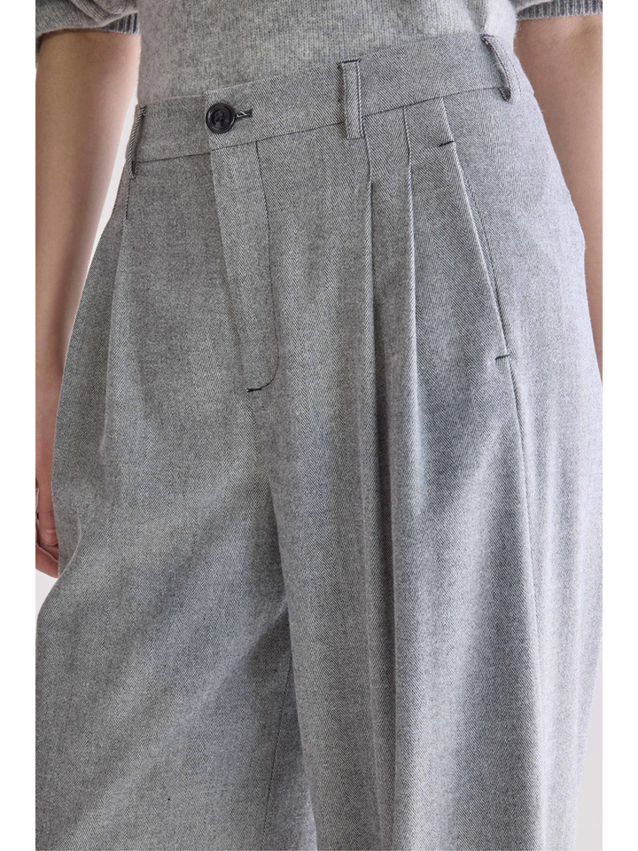 Grijze herringbone broek Volkert Bellerose