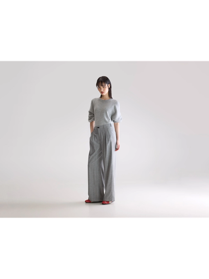 Grijze herringbone broek Volkert Bellerose