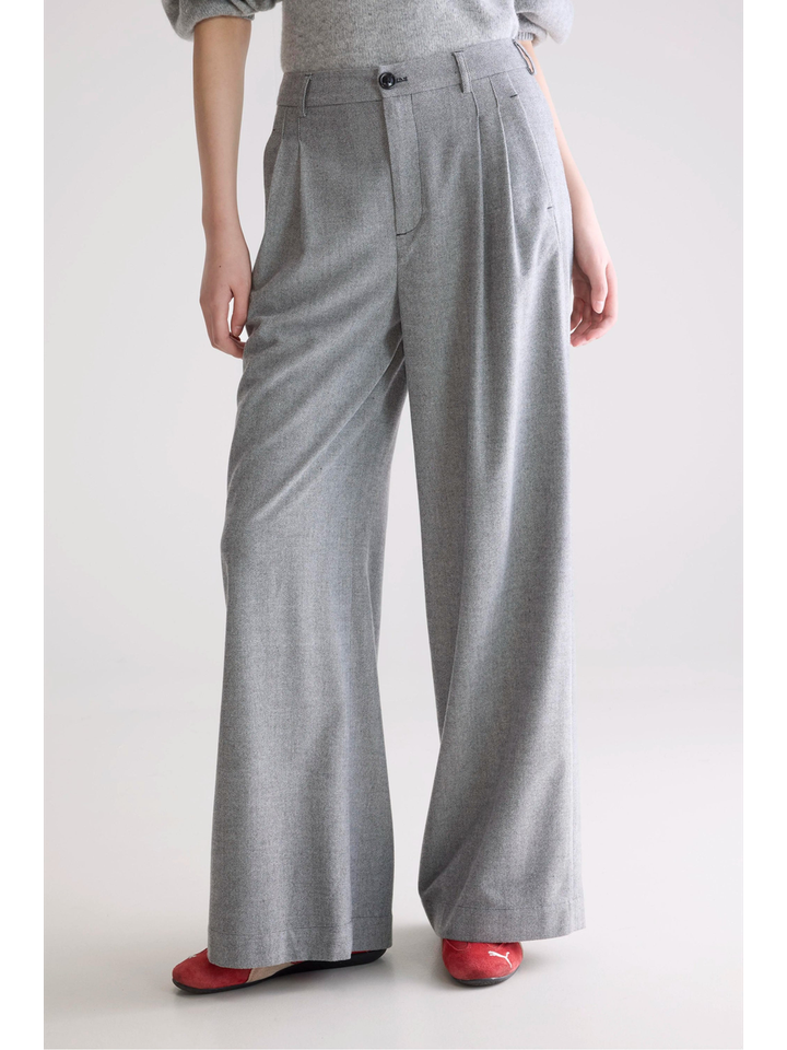 Grijze herringbone broek Volkert Bellerose