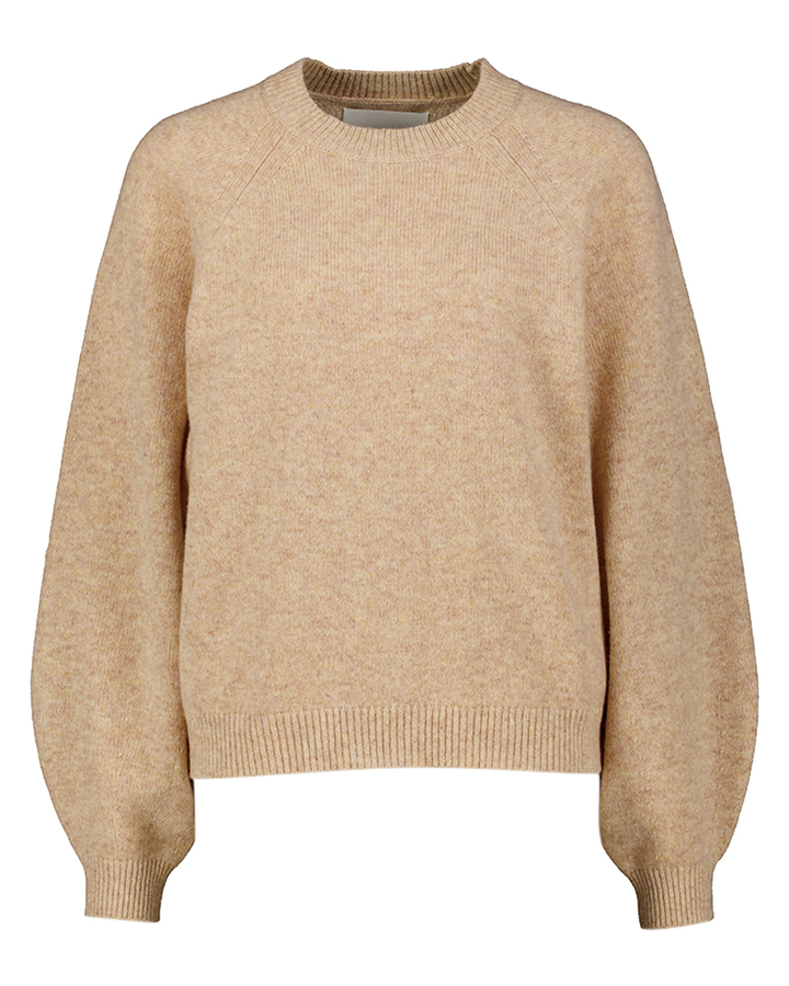 Beige trui met ronde hals Ameka Bellerose 