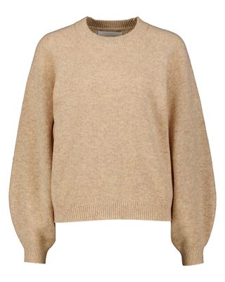 Beige trui met ronde hals Ameka Bellerose