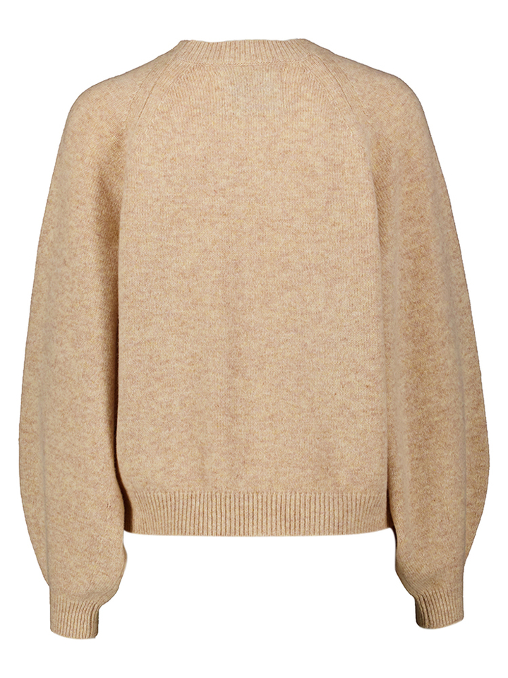 Beige trui met ronde hals Ameka Bellerose 
