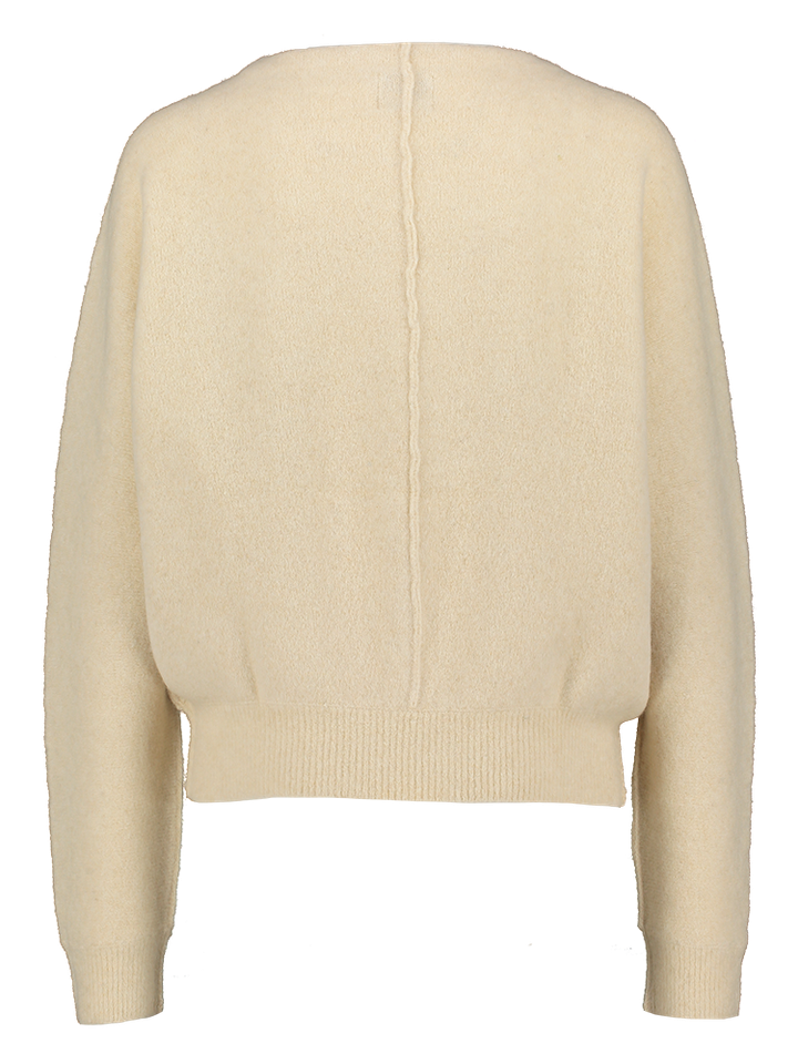 Beige wollen poll met boothals Derny Bellerose dames