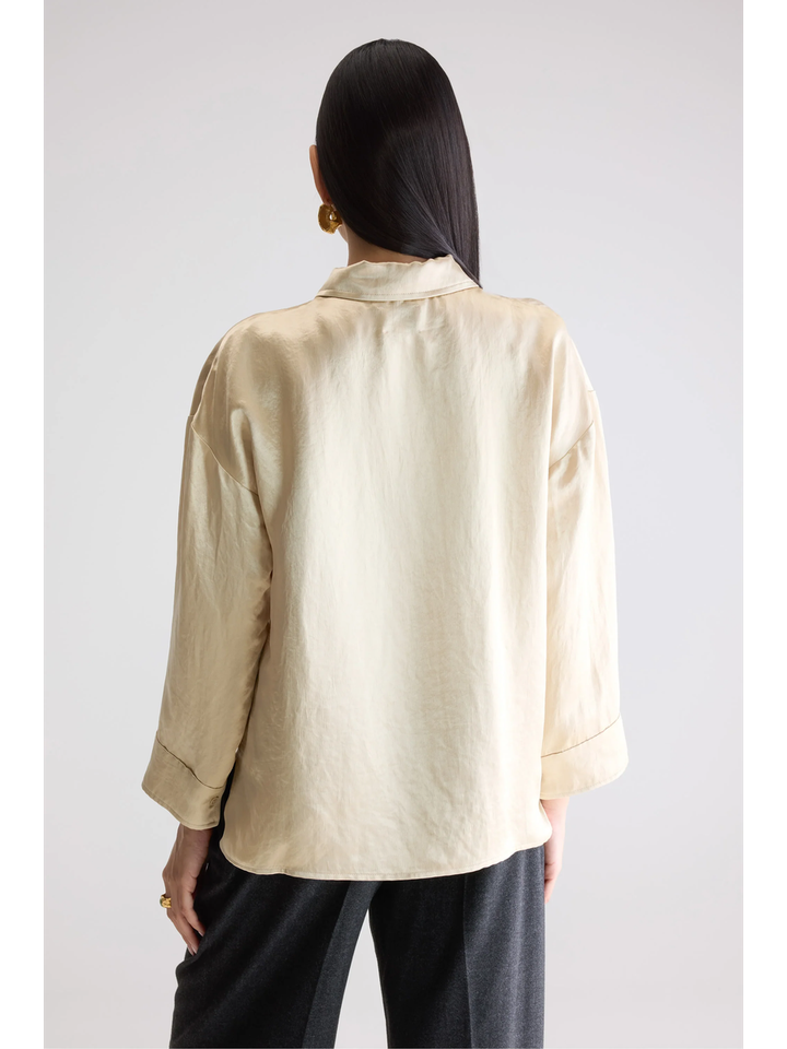 Goud kleurige bloes Seattle Bellerose